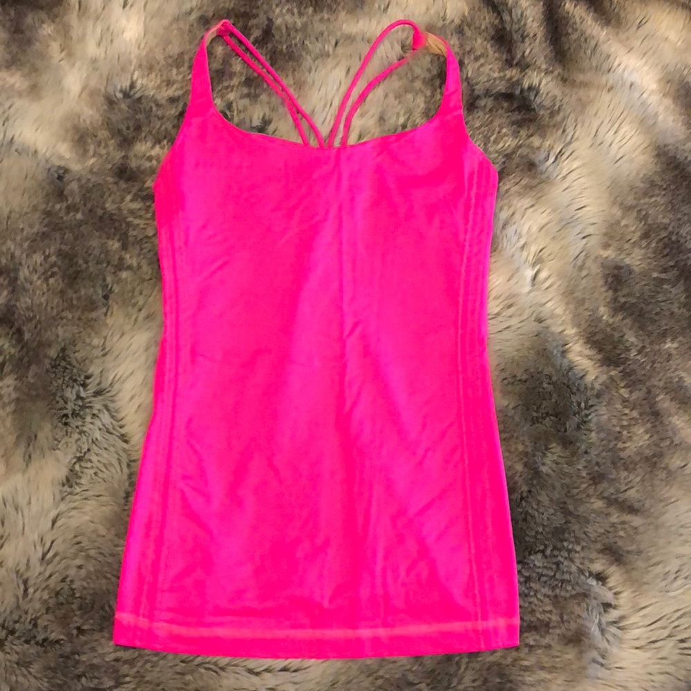 Hot Pink Lululemon Workout Top
